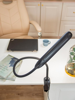 Светильник Lucia Fleksa PRO (L575) настольный на струбцине черный 9Вт от магазина РЭССИ