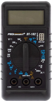 Мультиметр PROconnect М-182 (DT-182) от магазина РЭССИ