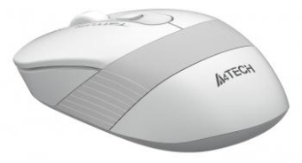 Мышь A4Tech Fstyler FG10S белый/серый оптическая (2000dpi) silent беспроводная USB для ноутбука (4but) от магазина РЭССИ