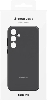 Чехол (клип-кейс) Samsung для Samsung Galaxy A55 Silicone Case A55 черный (EF-PA556TBEGRU) от магазина РЭССИ
