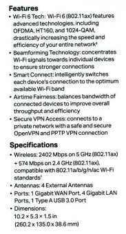 Роутер беспроводной TP-Link Archer AX50 AX3000 10/100/1000BASE-TX черный от магазина РЭССИ