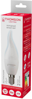 Лампа светодиодная Thomson TH-B2313 10Вт цок.:E14 свеча 220B 6500K св.свеч.бел.хол. Tail Candle (упак.:1шт) от магазина РЭССИ