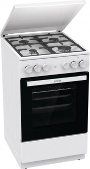 Плита Комбинированная Gorenje GK5A42WF-B белый (металлическая крышка) реш.чугун от магазина РЭССИ