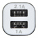 Автомобильное зар./устр. Digma DGCC-2U-3A-WG 15W 2.1A+1A 2xUSB универсальное белый от магазина РЭССИ