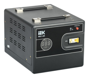 Стабилизатор напряжения IEK Hub 3кВА однофазный черный (IVS21-1-003-13) от магазина РЭССИ