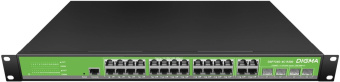 Коммутатор Digma DSP724G-4C-R300 (L2+) 24x1Гбит/с 4xКомбо(1000BASE-T/SFP) 24PoE 24PoE+ 300W управляемый от магазина РЭССИ