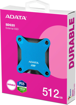 Накопитель SSD A-Data USB 3.1 512GB SD620-512GCBL SD620 2.5" синий от магазина РЭССИ
