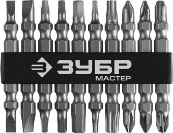 Набор бит Зубр 26089-H10 (10пред.) для шуруповертов от магазина РЭССИ