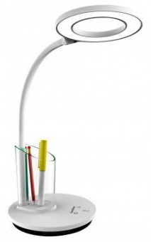 Светильник Camelion KD-826 C01 (14145) настольный на основание белый 8Вт от магазина РЭССИ