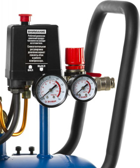 Компрессор поршневой Зубр Профессионал ЗКПМ-440-50-Р-2.2 масляный 440л/мин 50л 2200Вт от магазина РЭССИ