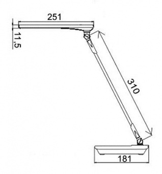 Светильник Трансвит Sirius C16 (SIRIUSC16/BLU) настольный на подставке синий/черный 7Вт от магазина РЭССИ