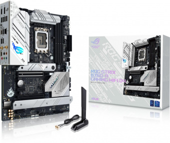 Материнская плата Asus ROG STRIX B760-A GAMING WIFI D4 Soc-1700 Intel B760 4xDDR4 ATX AC`97 8ch(7.1) 2.5Gg RAID+HDMI+DP от магазина РЭССИ