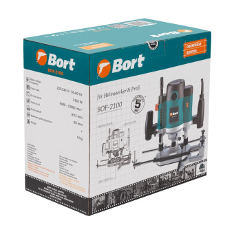 Фрезер Bort BOF-2100 2100Вт 23000об/мин макс.ход:60мм от магазина РЭССИ