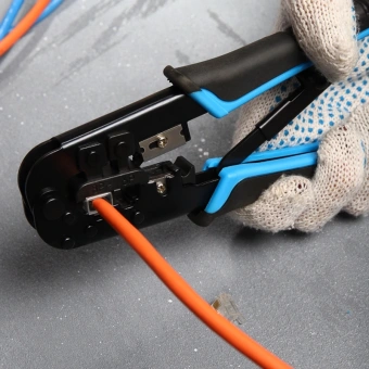 Инструмент обжимной PROconnect HT-568R 12-3432-6 для RJ-45/RJ-12/RJ-11 (упак:1шт) черный/синий от магазина РЭССИ