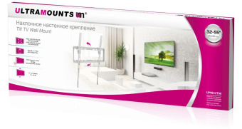 Кронштейн для телевизора Ultramounts UM832TW белый 32"-55" макс.35кг настенный наклон от магазина РЭССИ