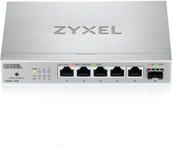 Коммутатор Zyxel XMG-105-ZZ0101F (L2) 5x2.5Гбит/с 1SFP+ неуправляемый от магазина РЭССИ