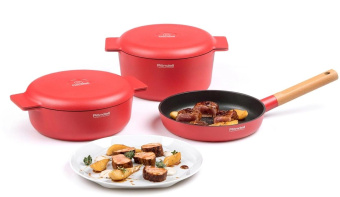 Сотейник Rondell Red Edition RDA-1119 d=24см (с крышкой) красный от магазина РЭССИ