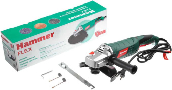 Углошлифовальная машина Hammer USM1650D 1650Вт 8000об/мин рез.шпин.:M14 d=180мм (569072) от магазина РЭССИ