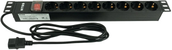 Блок распределения питания NTSS NTSS-PDU-DA1017 гор.размещ. 8xSchuko базовые 10A C14 2м от магазина РЭССИ