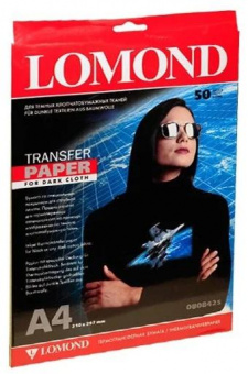 Термотрансфер Lomond 0808425 A4/140г/м2/50л./белый для струйной печати от магазина РЭССИ