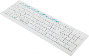 Клавиатура + мышь Defender Skyline 895 клав:белый мышь:белый USB беспроводная slim Multimedia (45895) от магазина РЭССИ
