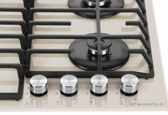 Газовая варочная поверхность Maunfeld EGHG.64.6CBG/G бежевый от магазина РЭССИ