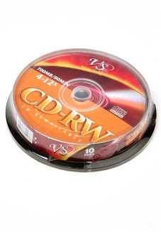 Перезаписываемый компакт-диск VS CD-RW 80 4-12x CB/10 от магазина РЭССИ