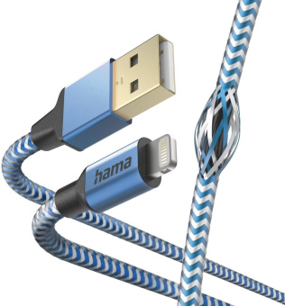 Кабель Hama H-201553 00201553 USB (m)-Lightning (m) 1.5м синий от магазина РЭССИ