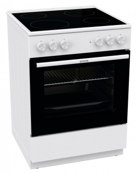 Плита Электрическая Gorenje GEC6A11WG белый стеклокерамика (без крышки) от магазина РЭССИ