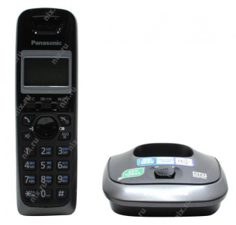 Р/Телефон Dect Panasonic KX-TG2521RUT темно-серый металлик автооветчик АОН от магазина РЭССИ