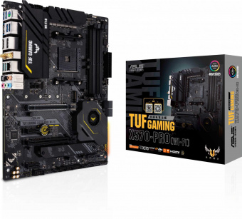 Материнская плата Asus TUF GAMING X570-PRO (WI-FI) Soc-AM4 AMD X570 4xDDR4 ATX AC`97 8ch(7.1) 2.5Gg RAID+HDMI+DP от магазина РЭССИ