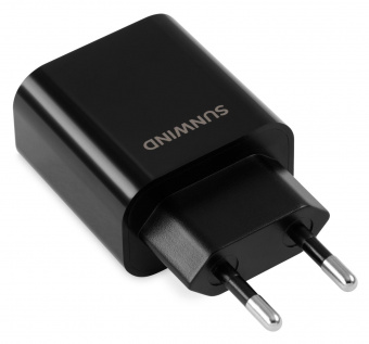 Сетевое зар./устр. SunWind SWWA2 20W 3A (PD) USB-C черный (SWWA2H0100BK) от магазина РЭССИ