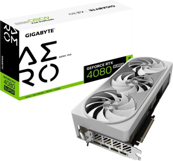 Видеокарта Gigabyte PCI-E 4.0 GV-N408SAERO-16GD NVIDIA GeForce RTX 4080 Super 16Gb 256bit GDDR6X 2550/23000 HDMIx1 DPx3 HDCP Ret от магазина РЭССИ
