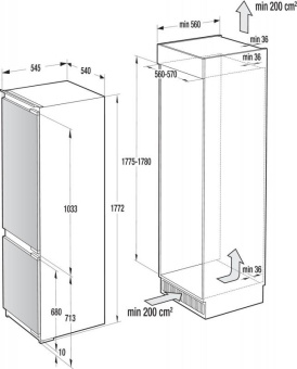 Холодильник Gorenje RKI2181E1 2-хкамерн. белый от магазина РЭССИ