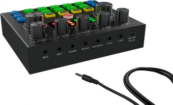 Микрофон проводной Оклик SM-600G 2.5м черный от магазина РЭССИ