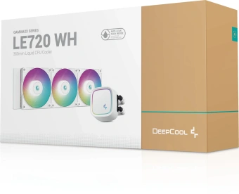 Система водяного охлаждения Deepcool LE720 ARGB Soc-AM5/AM4/1151/1200/1700 белый 4-pin 19-33dB Al 250W 1570gr Ret (R-LE720-WHAMMN-G-1) от магазина РЭССИ