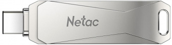 Флеш Диск Netac 128Gb U782C NT03U782C-128G-30PN USB3.0 серебристый Windows XP/7/8/10+; Mac OS X 10.5+; Linux 2.4.x+; Android 7.0 or above от магазина РЭССИ