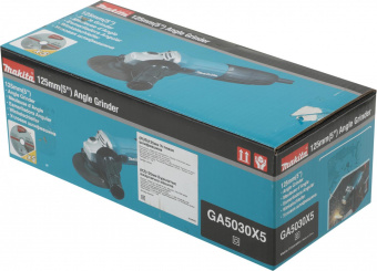 Углошлифовальная машина Makita GA5030X5 720Вт 11000об/мин рез.шпин.:M14 d=125мм от магазина РЭССИ