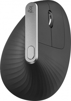 Мышь Logitech MX Vertical черный/серебристый оптическая (4000dpi) беспроводная BT/Radio USB (4but) от магазина РЭССИ