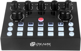 Микрофон проводной Оклик SM-600G 2.5м черный от магазина РЭССИ