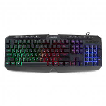 Клавиатура с подсветкой Gembird KB-G420L USB черный 114 кл. м/медиа Rainbow кабель 1.5м от магазина РЭССИ