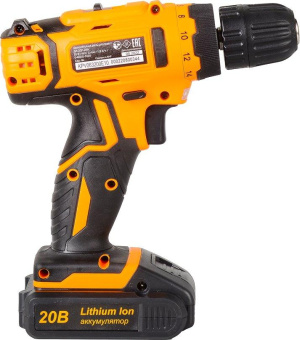 Дрель-шуруповерт Вихрь ДА-20Л-2КА аккум. патрон:быстрозажимной (кейс в комплекте) (72/14/36) от магазина РЭССИ