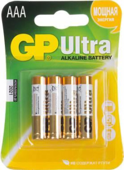 Батарея GP Ultra Alkaline 24AU LR03 AAA (4шт) от магазина РЭССИ