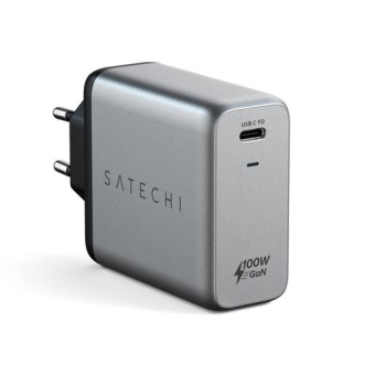Сетевое зар./устр. Satechi Compact Charger 5A (PD) USB-C универсальное серый (ST-UC100WSM-EU) от магазина РЭССИ