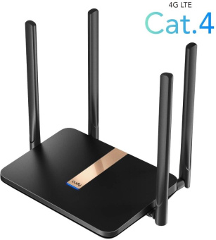 Маршрутизатор Cudy LT500D AC1200 Wi-Fi cat. 4 черный от магазина РЭССИ