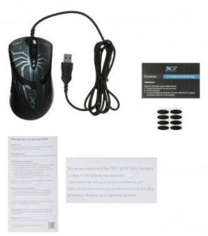 Мышь A4Tech Oscar Editor XL-747H рисунок/голубой лазерная (3600dpi) USB (6but) от магазина РЭССИ
