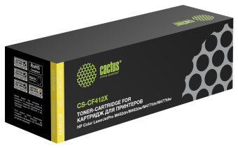 Картридж лазерный Cactus CS-CF412X CF412X желтый (5000стр.) для HP CLJ Pro M452dn/ M452dw/M477fdn/M477fdw от магазина РЭССИ