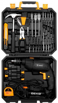 Дрель ударная Deko DKID600W 600Вт ключевой реверс (кейс в комплекте) (063-4158) от магазина РЭССИ
