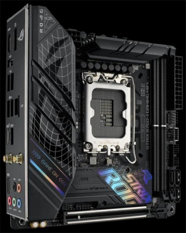 Материнская плата Asus ROG STRIX B760-I GAMING WIFI Soc-1700 Intel B760 2xDDR5 mini-ITX AC`97 8ch(7.1) 2.5Gg RAID+HDMI+DP от магазина РЭССИ