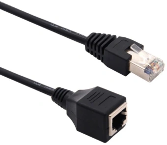 Патч-корд Buro BU-C5EXTND-1M-B UTP cat5E solid 1м черный RJ-45 (m)-RJ-45 (f) от магазина РЭССИ